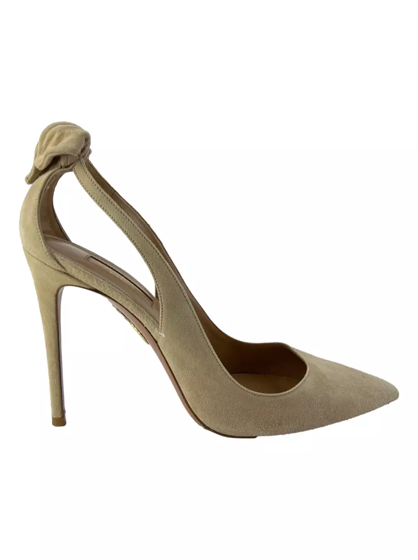 Sapato Aquazzura Camurça Bege - IOJ115 Original | Etiqueta Única