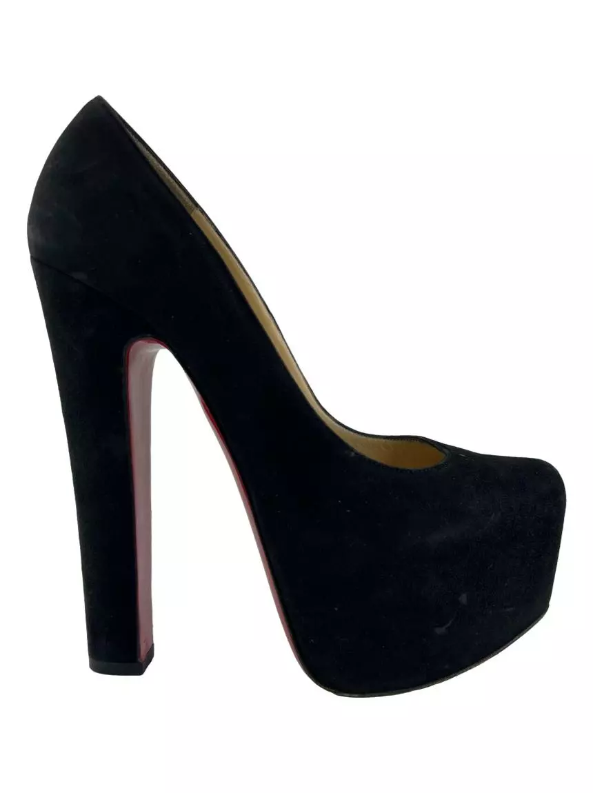靴 Christian LouboutinGALATIVI 70 VELOURS Sapato de Salto Christian Louboutin Camurça Daffy 160 Preto