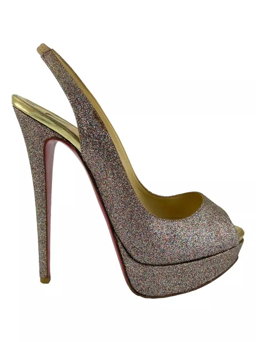 louboutin lady peep slingback