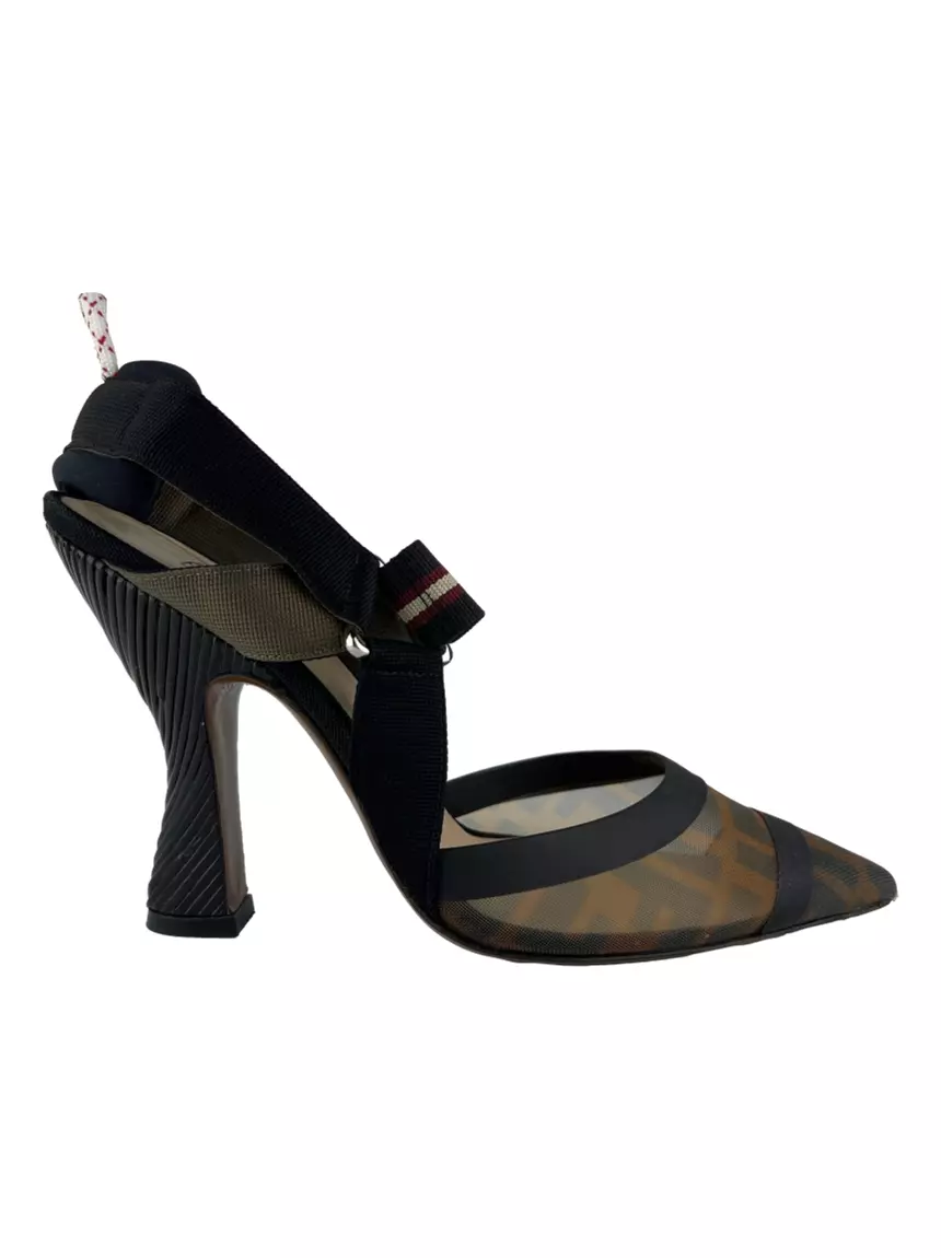 Fndiページ Scarpin Fendi Colibri Zucca - FE621 Original | Etiqueta Única