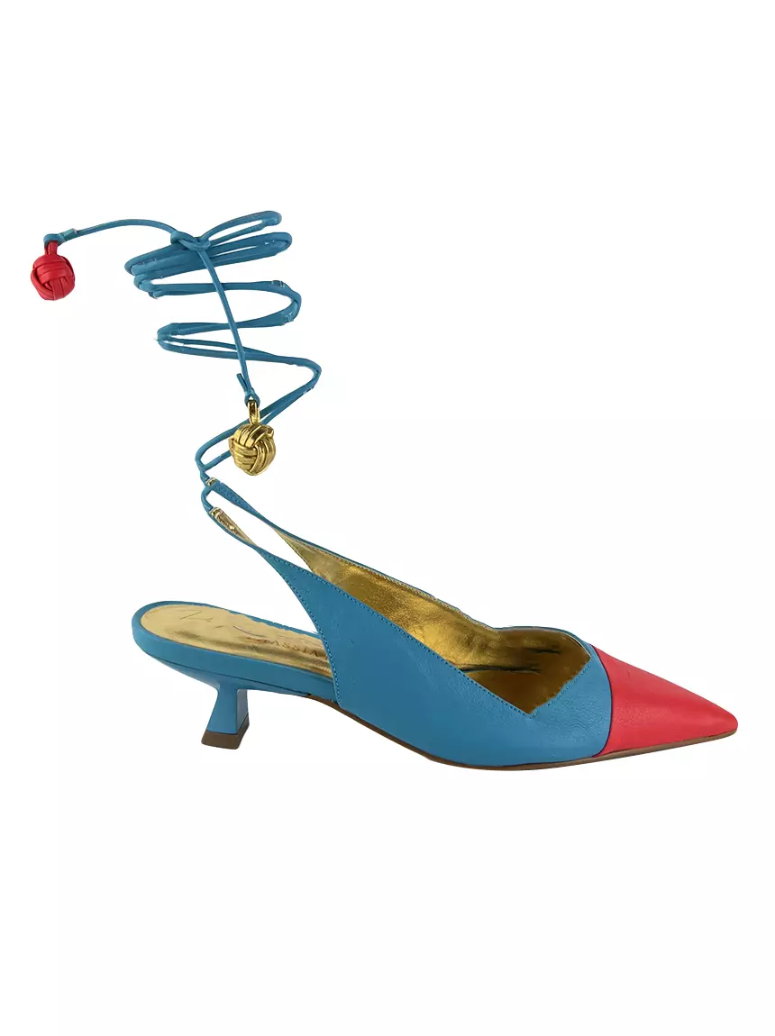 Scarpin Luiza Barcelos By Thássia Naves Couro Bicolor - ABNO32