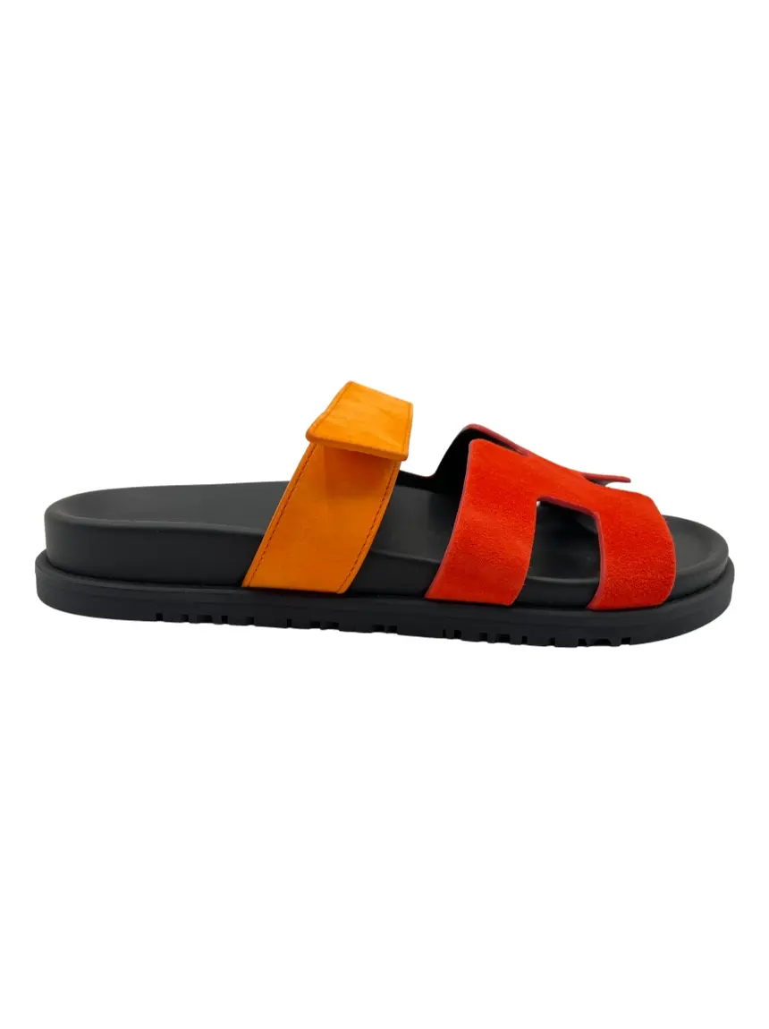 Slide, Slipper e Papete Hermès Chypre Bicolor - JZI297 Original