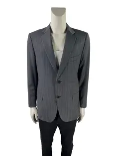 Blazer Ermenegildo Zegna Cinza Listrado - CSWW28 Original