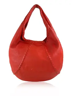Bolsa Hobo Bottega Veneta Teen Jodie Intrecciato Laranja - BX188