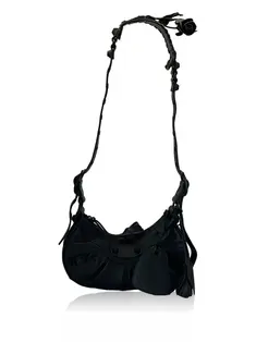 Bolsa Tiracolo Balenciaga Le Cagole XS Cristais Preta - CEGY1