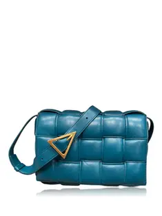 Bolsa com Alça Bottega Veneta Padded Cassete Chain Verde - BIJR1 Bolsa com Alça Bottega Veneta Padded Cassete Chain Verde - BIJR1