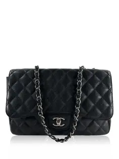 Bolsa Tiracolo Chanel Classic Single Flap Preto - COM7 Original