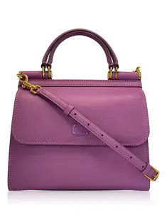Bolso shopper Atene de lona con estampado de may lica en Multicolor de Mujer Dolce Gabbana