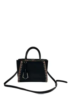 Bolsa Tiracolo Fendi Mamma Baguette Preto Vintage - CZFF3 Original