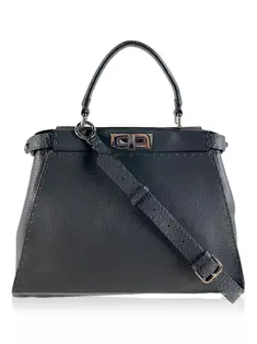 Bolsa Tiracolo Fendi Mon Tresor Bucket Couro Cinza - CHOL3