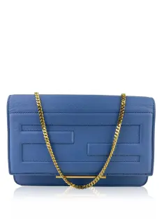 Bolsa Tiracolo Fendi FF 1974 Diagonal Camera Azul - CTZF13