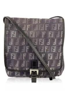 Bolsa Tiracolo Fendi Mamma Baguette Preto Vintage - CZFF3 Original