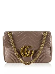 Bolsa Tiracolo Gucci Marmont Medium Bege - CQOH2 Original