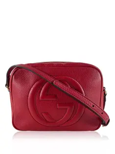 Bolsa Tiracolo Gucci Soho Wallet On Chain Vermelha - CAXY7