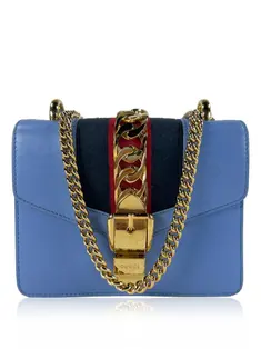 bLue Gucci ビジネスバッグ Bolsa Tiracolo Gucci Padlock Signature Guccissima Azul - AGWH62