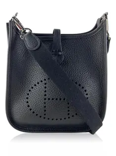 Bolsa Tiracolo Hermès Cinhetic Boxy Chevre Preto - JAM4 Original