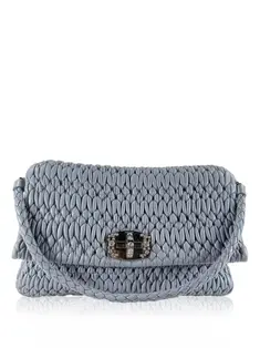 Bolsa Tiracolo Miu Miu Matelasse Nappa Cristal Azul - CTTP5