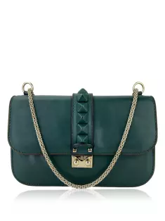 Bolsa Tiracolo Valentino Flip Lock Camera Verde - GWE72 Original