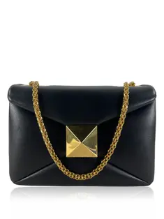 Bolsa Tiracolo Valentino One Stud Preta - IKW13 Original