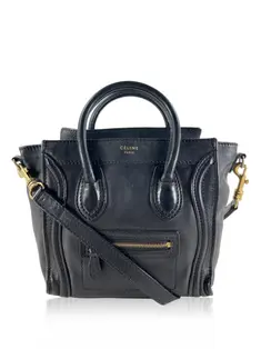 Bolsa Celine Trio Large Preta - FO38 Original | Etiqueta Única