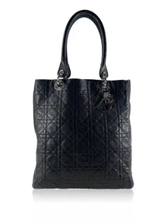 Bolsa Christian Dior Lady Dior Large Tote Preto - NOR202 Original
