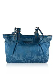 Bolsa Tote Coach Signature Azul - CDUY7 Original | Etiqueta Única
