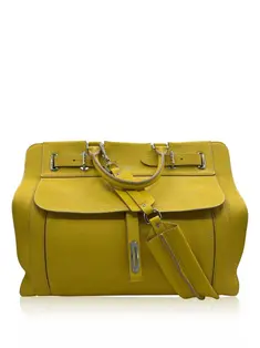Bolsa Fontana Milano 1915 Wight Medium Saddle Hobo Laranja