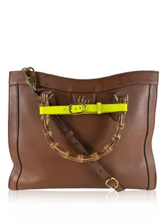 Bolsa Tote Gucci Diana Bamboo Marrom - COCQ25 Original | Etiqueta