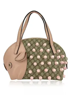 Bolsa Tote Gucci Kids Mini Joy Monogram Rosa - CTSI1 Original