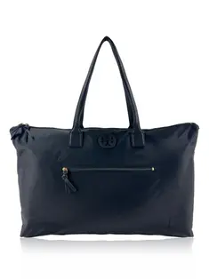 Bolsa Tote Tory Burch Ella Nylon Preto - CQZZ7 Original | Etiqueta