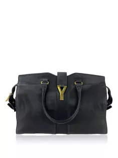 Bolsa Tote Yves Saint Laurent Easy Y Zip Preto - DHY11 Original
