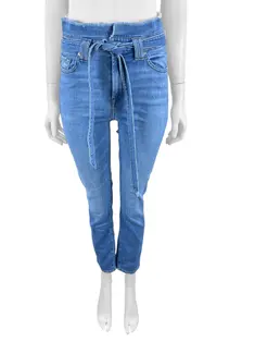 ユキ777 Calça Seven For All Mankind Zoey Mid Azul - KYE192 Original