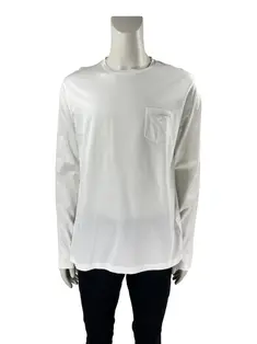Blusa Prada Tecido Branco - CJPU37 Original | Etiqueta Única