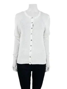 Casaco Zara Knit Cardigan Pérolas Bicolor - MNL28 Original
