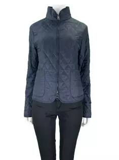 Casaco Burberry Matelasse Azul - QF566 Original | Etiqueta Única