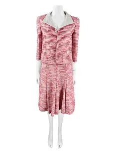 Conjunto Chanel Tricot Vermelho - FLX197 Original | Etiqueta Única