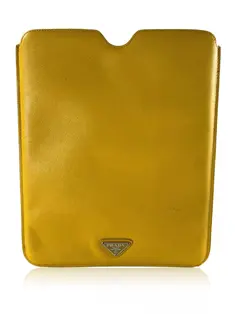 iPad Case Prada Mini Saffiano Amarela - CYUL3 Original | Etiqueta