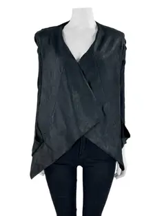 80-90s DONNA KARAN　Linen Over Jacket 1990s Donna Karan Black Label 