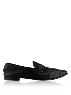 Loafer Ermenegildo Zegna Oxford Preto - CZDC3 Original | Etiqueta
