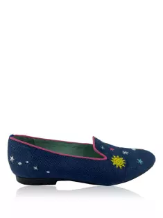 Sapatilha Blue Bird Embossed Azul - HSR371 Original | Etiqueta Única