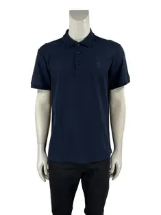 camisa polo polo burberry azul marinho