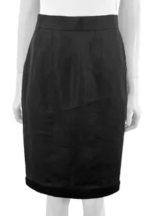 Saia Chanel Tricot Preto - BJZA74 Original | Etiqueta Única