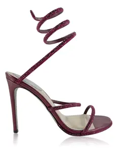 Sandália René Caovilla Cristal Rosê - DZB415 Original | Etiqueta Única