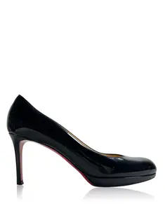 Sapato de Salto Christian Louboutin New Simple Pump 100 Couro