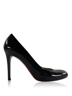 Sapato de Salto Christian Louboutin Bianca 140 Preto - AFJA1