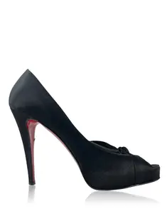 Scarpin Christian Louboutin Pigalle 85 Couro Preto - CBWE3