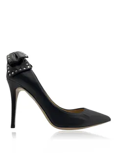 Scarpin Valentino Noir Rockstud Preto - SZ5181 Original | Etiqueta
