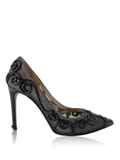 Scarpin Valentino Noir Rockstud Preto - SZ5181 Original | Etiqueta