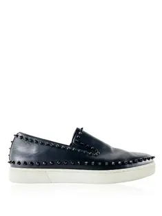 靴 Christian Louboutin Tênis Christian Louboutin Louis Spike Preto - CHBX4 Original