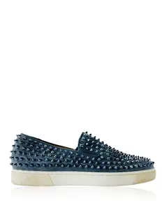 Tênis Christian Louboutin Roller Boat Spikes Preto - ABCJ194